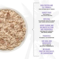 Tiki Cat Baby Variety Pack Shreds Grain-Free Wet Cat Food, 2.4-oz Can, Case Of 12 -PurePet Bites Shop 883446 PT5. AC SS1800 V1690561999