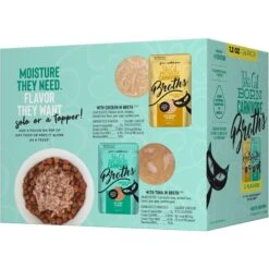 Tiki Cat Born Carnivore Broth Variety Pack Cat Food Topper, 1.3-oz, Case Of 24 -PurePet Bites Shop 883478 PT1. AC SS1800 V1690565187