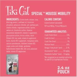 Tiki Cat Special Mousse Mobility Grain-Free Wet Cat Food, 2.4-oz Pouch, Case Of 12 -PurePet Bites Shop 883782 PT2. AC SS1800 V1690570618