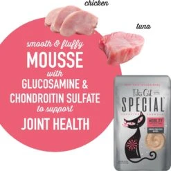 Tiki Cat Special Mousse Mobility Grain-Free Wet Cat Food, 2.4-oz Pouch, Case Of 12 -PurePet Bites Shop 883782 PT3. AC SS1800 V1690566674