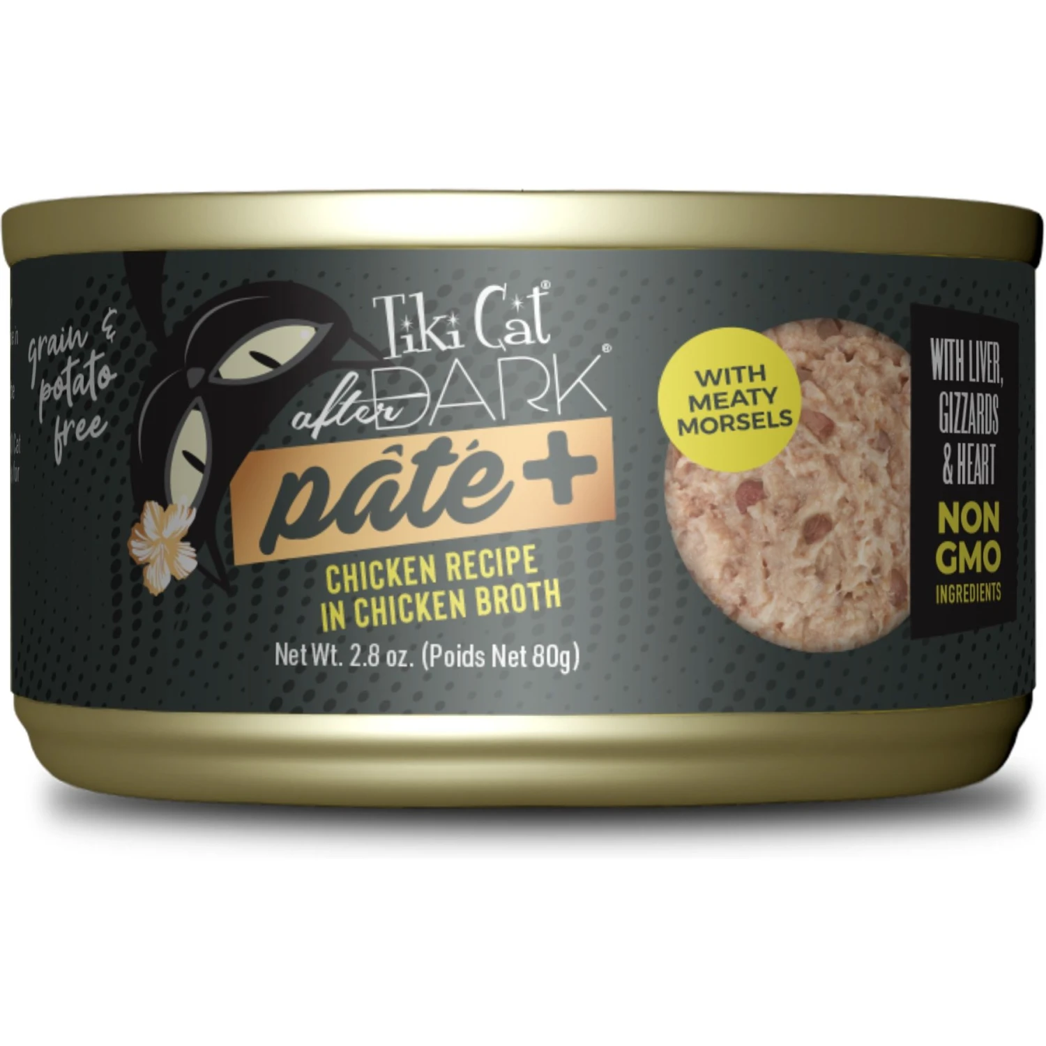 Tiki Cat After Dark Pate+ Chicken Grain-Free Wet Cat Food 3 Tiki Cat After Dark Pate+ Chicken Grain-Free Wet Cat Food