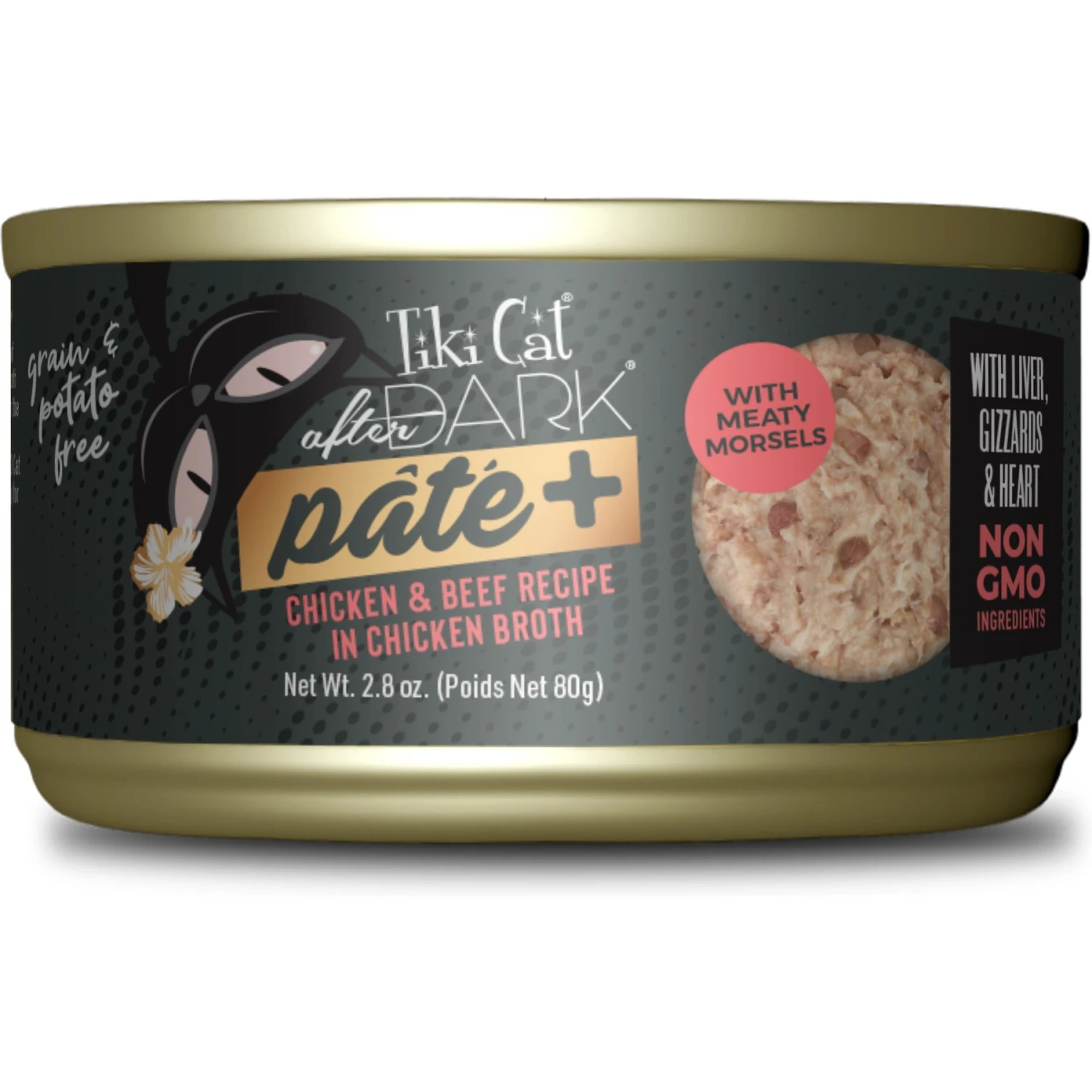 Tiki Cat After Dark Pate+ Chicken & Beef Grain-Free Wet Cat Food 3 Tiki Cat After Dark Pate+ Chicken & Beef Grain-Free Wet Cat Food