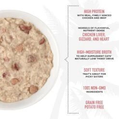 Tiki Cat After Dark Pate+ Chicken & Beef Grain-Free Wet Cat Food 14 Tiki Cat After Dark Pate+ Chicken & Beef Grain-Free Wet Cat Food -PurePet Bites Shop 883846 PT4. AC SS1800 V1690566590