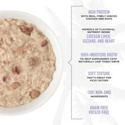 Tiki Cat After Dark Pate+ Chicken & Duck Grain-Free Wet Cat Food -PurePet Bites Shop 883870 PT4. AC SS1800 V1690566585