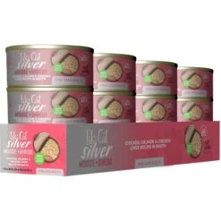 Tiki Cat Silver Chicken & Chicken Liver Mousse & Shreds Grain-Free Wet Cat Food, 2.4-oz Can, Case Of 12 -PurePet Bites Shop 883894 PT2. AC SS1800 V1690570675