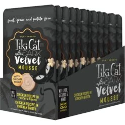 Tiki Cat After Dark Velvet Mousse Chicken Grain-Free Wet Cat Food, 2.8-oz Pouch, Case Of 12 -PurePet Bites Shop 883910 PT1. AC SS1800 V1690566666