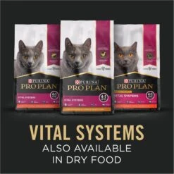 Purina Pro Plan Vital Systems Sole Entree In Wet Cat Food Gravy, 3-oz Can, Case Of 24 -PurePet Bites Shop 886102 PT3. AC SS1800 V1688579750