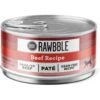 BIXBI Rawbble Beef Pate Wet Food For Cats, 2.75-oz Can, Case Of 24 -PurePet Bites Shop 895294 MAIN. AC SS1800 V1689010943