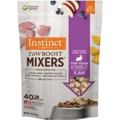 Instinct Raw Boost Mixers Rabbit Recipe Grain-Free Freeze-Dried Cat Food Topper