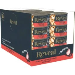 Reveal Natural Grain-Free Tuna With Crab In Broth Flavored Wet Cat Food, 2.47-oz Can, Case Of 24 & Reveal Natural Grain-Free Tuna Fillet With Shrimp In Broth Flavored Wet Cat Food, 2.47-oz Can, Case Of 24 -PurePet Bites Shop 906766 PT3. AC SS1800 V1687958427