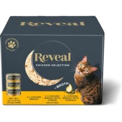Reveal Natural Grain-Free Variety Of Chicken In Broth Flavored Wet Cat Food & Reveal Natural Grain-Free Variety Of Fish In Broth Flavored Wet Cat Food 12 Reveal Natural Grain-Free Variety Of Chicken In Broth Flavored Wet Cat Food & Reveal Natural Grain-Free Variety Of Fish In Broth Flavored Wet Cat Food -PurePet Bites Shop 906782 PT1. AC SS1800 V1687963901