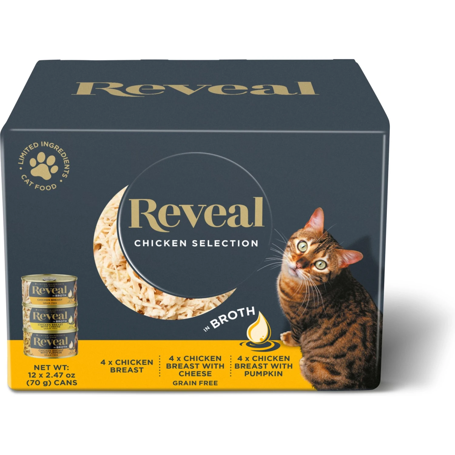 Reveal Natural Grain-Free Variety Of Chicken In Broth Flavored Wet Cat Food & Reveal Natural Grain-Free Variety Of Fish In Broth Flavored Wet Cat Food 4 Reveal Natural Grain-Free Variety Of Chicken In Broth Flavored Wet Cat Food & Reveal Natural Grain-Free Variety Of Fish In Broth Flavored Wet Cat Food - Image 2