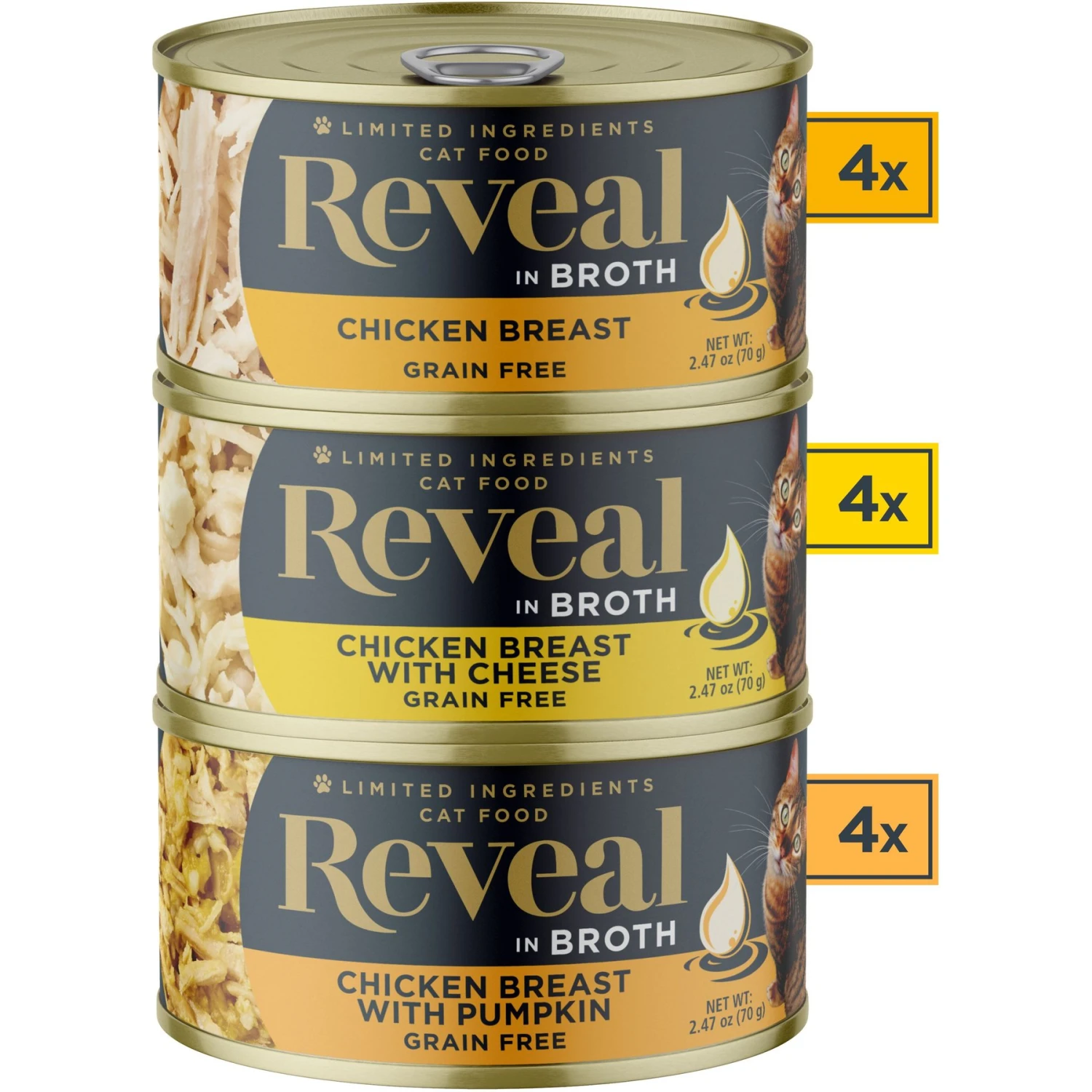 Reveal Natural Grain-Free Variety Of Chicken In Broth Flavored Wet Cat Food & Reveal Natural Grain-Free Variety Of Fish In Broth Flavored Wet Cat Food 6 Reveal Natural Grain-Free Variety Of Chicken In Broth Flavored Wet Cat Food & Reveal Natural Grain-Free Variety Of Fish In Broth Flavored Wet Cat Food - Image 4