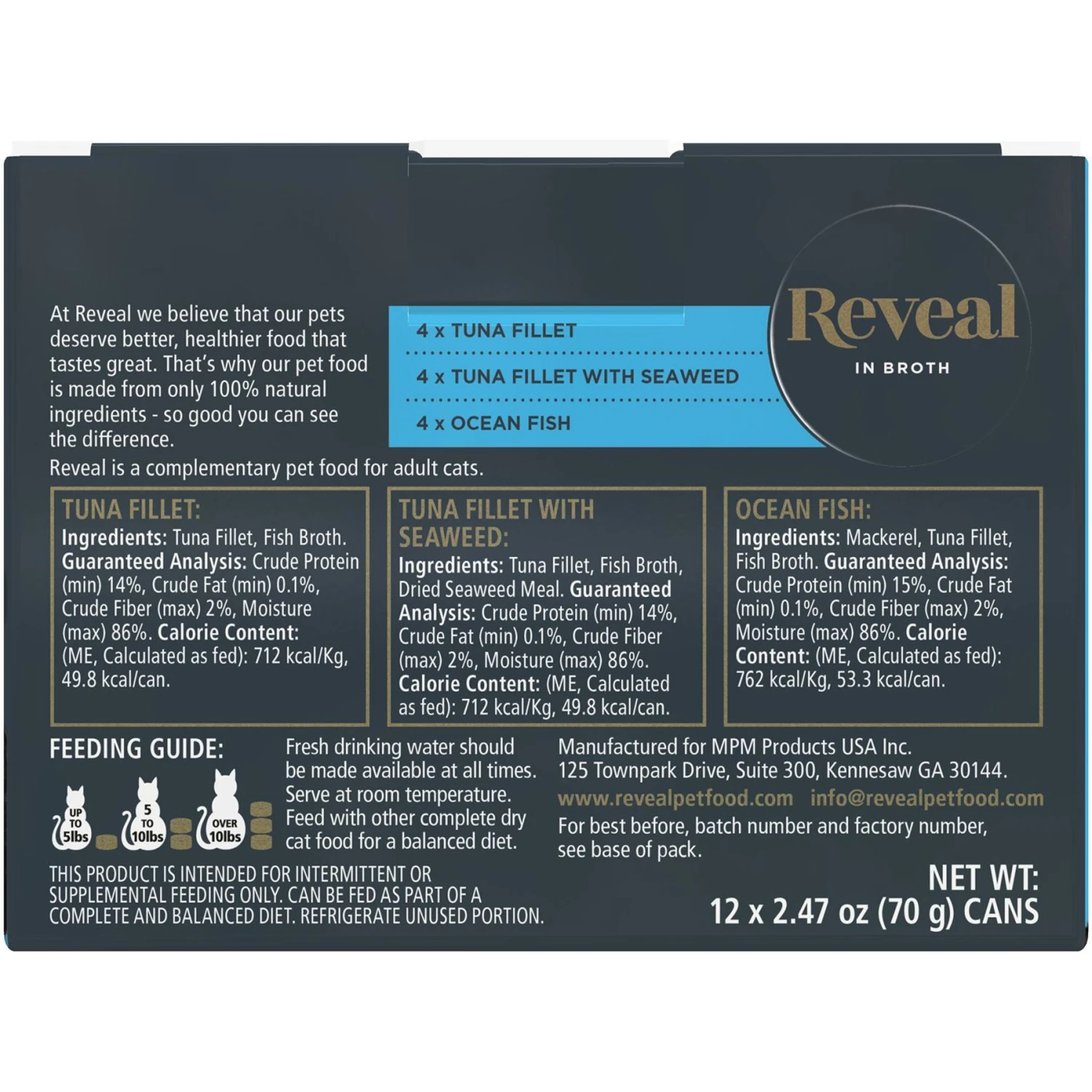 Reveal Natural Grain-Free Variety Of Chicken In Broth Flavored Wet Cat Food & Reveal Natural Grain-Free Variety Of Fish In Broth Flavored Wet Cat Food 9 Reveal Natural Grain-Free Variety Of Chicken In Broth Flavored Wet Cat Food & Reveal Natural Grain-Free Variety Of Fish In Broth Flavored Wet Cat Food - Image 7
