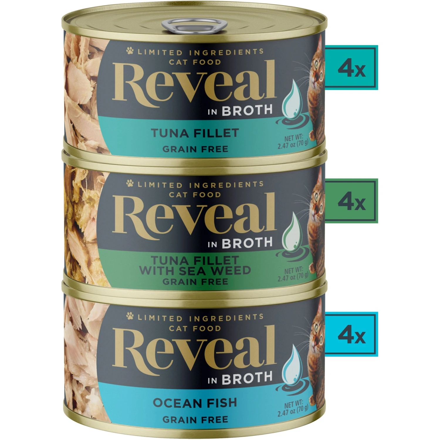 Reveal Natural Grain-Free Variety Of Chicken In Broth Flavored Wet Cat Food & Reveal Natural Grain-Free Variety Of Fish In Broth Flavored Wet Cat Food 10 Reveal Natural Grain-Free Variety Of Chicken In Broth Flavored Wet Cat Food & Reveal Natural Grain-Free Variety Of Fish In Broth Flavored Wet Cat Food - Image 8