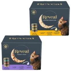 Reveal Natural Grain-Free Variety Fish & Chicken In Broth Flavored Wet Cat Food & Reveal Natural Grain-Free Variety Of Chicken In Broth Flavored Wet Cat Food