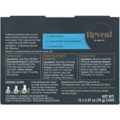 Reveal Natural Grain-Free Variety Fish & Chicken In Broth Flavored Wet Cat Food & Reveal Natural Grain-Free Variety Of Fish In Broth Flavored Wet Cat Food -PurePet Bites Shop 906806 PT6. AC SS1800 V1687958371