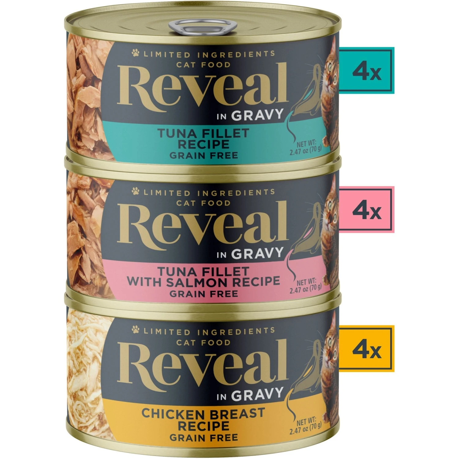 Reveal Natural Grain-Free Variety Of Fish & Chicken In Gravy Flavored Wet Cat Food & Reveal Natural Grain-Free Variety Fish & Chicken In Broth Flavored Wet Cat Food 6 Reveal Natural Grain-Free Variety Of Fish & Chicken In Gravy Flavored Wet Cat Food & Reveal Natural Grain-Free Variety Fish & Chicken In Broth Flavored Wet Cat Food - Image 4