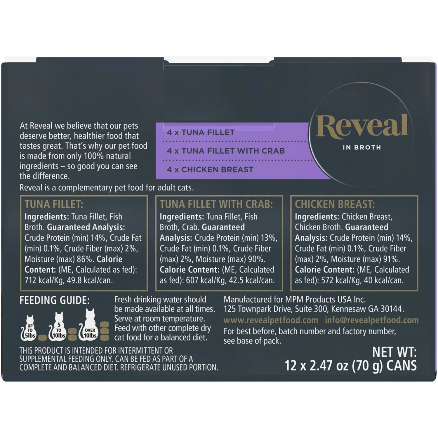 Reveal Natural Grain-Free Variety Of Fish & Chicken In Gravy Flavored Wet Cat Food & Reveal Natural Grain-Free Variety Fish & Chicken In Broth Flavored Wet Cat Food 9 Reveal Natural Grain-Free Variety Of Fish & Chicken In Gravy Flavored Wet Cat Food & Reveal Natural Grain-Free Variety Fish & Chicken In Broth Flavored Wet Cat Food - Image 7