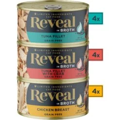 Reveal Natural Grain-Free Variety Of Fish & Chicken In Gravy Flavored Wet Cat Food & Reveal Natural Grain-Free Variety Fish & Chicken In Broth Flavored Wet Cat Food 18 Reveal Natural Grain-Free Variety Of Fish & Chicken In Gravy Flavored Wet Cat Food & Reveal Natural Grain-Free Variety Fish & Chicken In Broth Flavored Wet Cat Food -PurePet Bites Shop 906822 PT7. AC SS1800 V1687957491