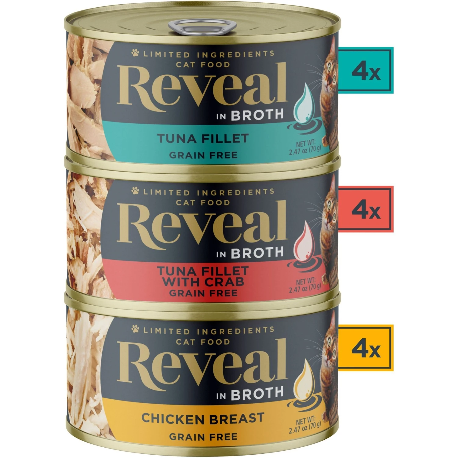 Reveal Natural Grain-Free Variety Of Fish & Chicken In Gravy Flavored Wet Cat Food & Reveal Natural Grain-Free Variety Fish & Chicken In Broth Flavored Wet Cat Food 10 Reveal Natural Grain-Free Variety Of Fish & Chicken In Gravy Flavored Wet Cat Food & Reveal Natural Grain-Free Variety Fish & Chicken In Broth Flavored Wet Cat Food - Image 8