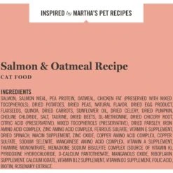 Martha Stewart Pet Food Salmon & Oatmeal Recipe Dry Cat Food 16 Martha Stewart Pet Food Salmon & Oatmeal Recipe Dry Cat Food -PurePet Bites Shop 910902 PT5. AC SS1800 V1703276981