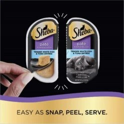 Sheba Perfect Portions Grain-Free Seafood Entrees Pate Variety Pack Adult Wet Cat Food Trays -PurePet Bites Shop 91473 PT3. AC SS1800 V1626819118