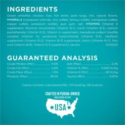 Purina ONE Ocean Whitefish Recipe Pate Grain-Free Natural High Protein Canned Cat Food, 3-oz, Case Of 24 15 Purina ONE Ocean Whitefish Recipe Pate Grain-Free Natural High Protein Canned Cat Food, 3-oz, Case Of 24 -PurePet Bites Shop 91557 PT4. AC SS1800 V1653489084