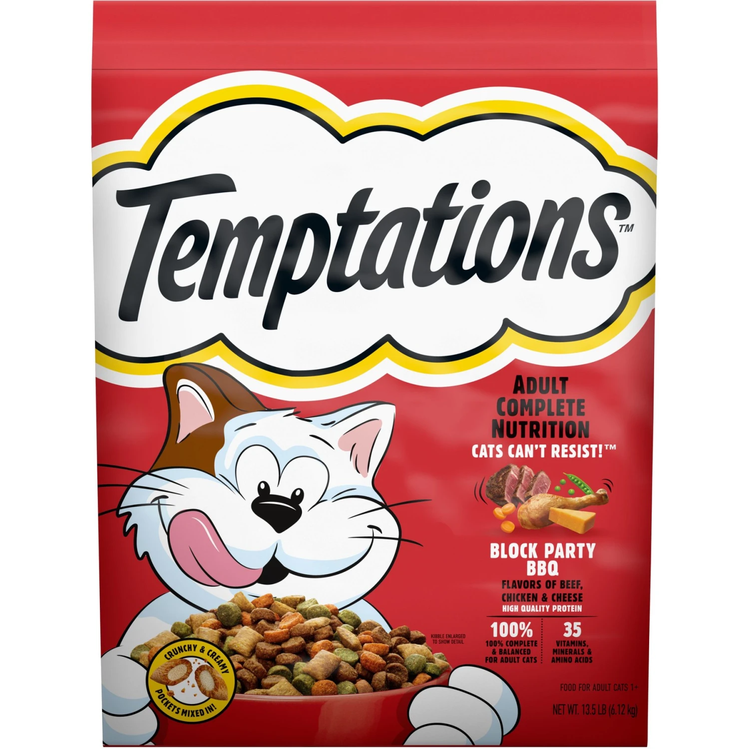 Temptations Block Party BBQ Flavor Adult Dry Cat Food 3 Temptations Block Party BBQ Flavor Adult Dry Cat Food