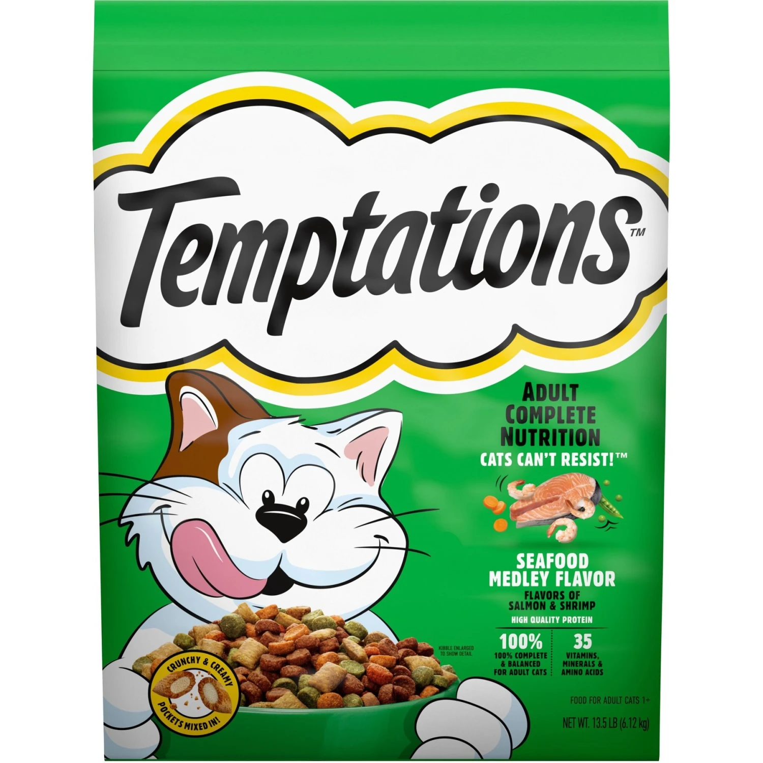 Temptations Seafood Medley Flavor Adult Dry Cat Food 3 Temptations Seafood Medley Flavor Adult Dry Cat Food