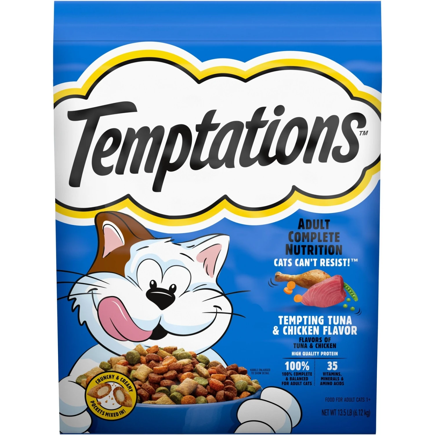 Temptations Tempting Tuna & Chicken Flavor Adult Dry Cat Food 3 Temptations Tempting Tuna & Chicken Flavor Adult Dry Cat Food
