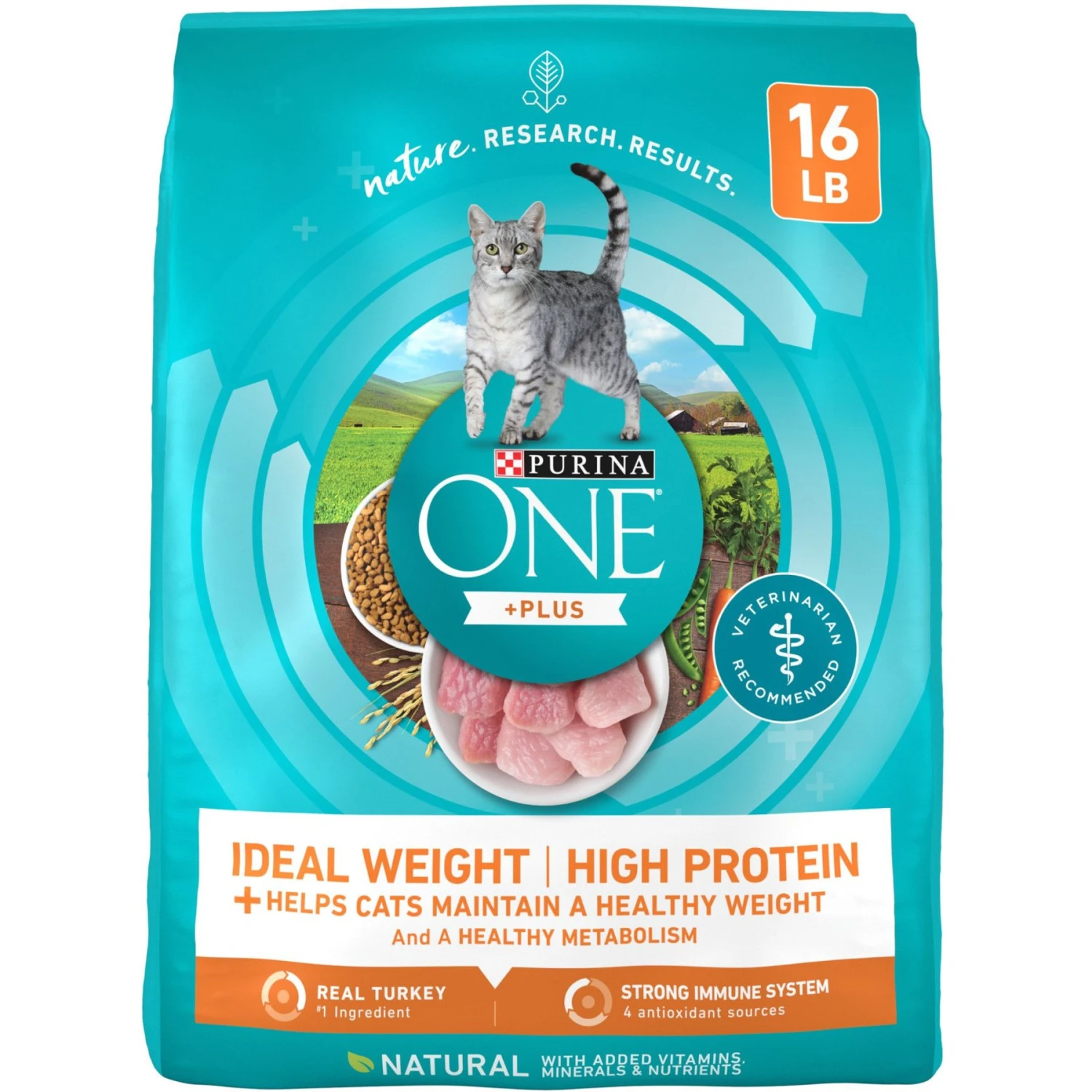 Purina ONE +Plus Ideal Weight Natural High Protein Adult Dry Cat Food 3 Purina ONE +Plus Ideal Weight Natural High Protein Adult Dry Cat Food