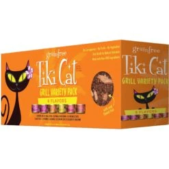 Tiki Cat Aloha Friends Variety Pack Grain-Free Wet Cat Food & Tiki Cat Grill Variety Pack Grain-Free Canned Cat Food -PurePet Bites Shop 933726 PT5. AC SS1800 V1703798822