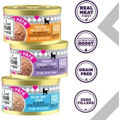 I And Love And You Variety Pack Grain-Free Canned Cat Food 12 I And Love And You Variety Pack Grain-Free Canned Cat Food -PurePet Bites Shop 93540 PT1. AC SS1800 V1692383330
