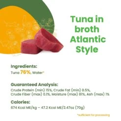 Almo Nature HQS Natural Tuna Atlantic Style In Broth Grain-Free Canned Cat Food -PurePet Bites Shop 93561 PT4. AC SS1800 V1632849138