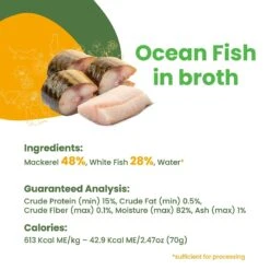 Almo Nature HQS Natural Ocean Fish In Broth Grain-Free Canned Cat Food -PurePet Bites Shop 93581 PT4. AC SS1800 V1632848481