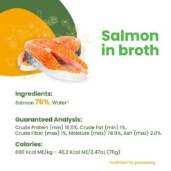 Almo Nature HQS Natural Salmon In Broth Grain-Free Canned Cat Food -PurePet Bites Shop 93585 PT4. AC SS1800 V1632849075