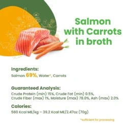 Almo Nature HQS Natural Salmon With Carrots In Broth Grain-Free Canned Cat Food -PurePet Bites Shop 93589 PT4. AC SS1800 V1632848770