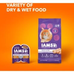 Iams ProActive Health Kitten Dry Cat Food 19 Iams ProActive Health Kitten Dry Cat Food -PurePet Bites Shop 93654 PT8. AC SS1800 V1609949843