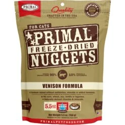 Primal Venison Nuggets Grain-Free Raw Freeze-Dried Cat Food