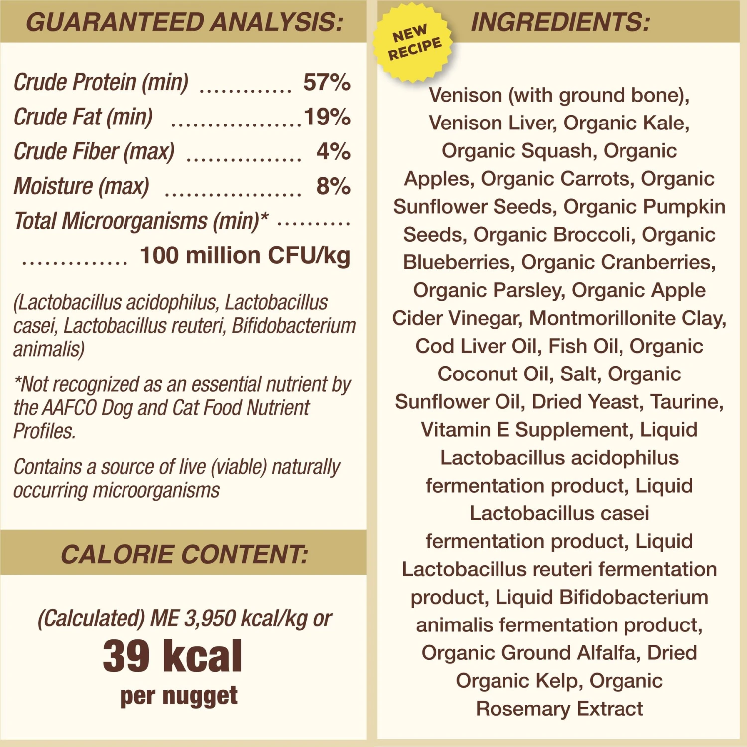 Primal Venison Nuggets Grain-Free Raw Freeze-Dried Cat Food 8 Primal Venison Nuggets Grain-Free Raw Freeze-Dried Cat Food - Image 6