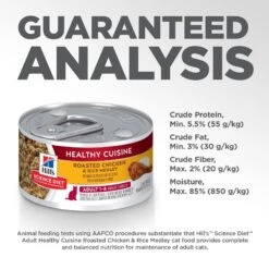 Hill's Science Diet Adult Healthy Cuisine Roasted Chicken & Rice Medley Canned Cat Food -PurePet Bites Shop 94014 PT8. AC SS1800 V1598147762