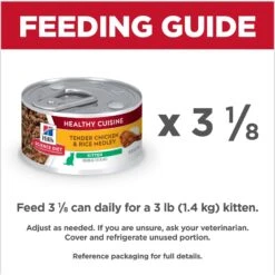 Hill's Science Diet Kitten Healthy Cuisine Tender Chicken & Rice Medley Canned Cat Food -PurePet Bites Shop 94018 PT6. AC SS1800 V1693497929
