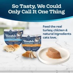 Blue Buffalo Tastefuls Spoonless Singles Chicken & Turkey Entree Variety Pack Adult Pate Wet Cat Food, 2.6-oz Twin Pack, Case Of 12 -PurePet Bites Shop 954206 PT2. AC SS1800 V1695052221