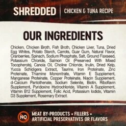 Wellness CORE Grain-Free Hearty Cuts In Gravy Shredded Chicken & Tuna Recipe Canned Cat Food -PurePet Bites Shop 95708 PT3. AC SS1800 V1595364068