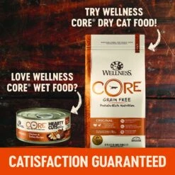 Wellness CORE Grain-Free Hearty Cuts In Gravy Shredded Chicken & Tuna Recipe Canned Cat Food -PurePet Bites Shop 95708 PT6. AC SS1800 V1595367066