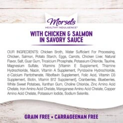 Wellness Healthy Indulgence Morsels With Chicken & Salmon In Savory Sauce Grain-Free Wet Cat Food Pouches, 3-oz, Case Of 24 15 Wellness Healthy Indulgence Morsels With Chicken & Salmon In Savory Sauce Grain-Free Wet Cat Food Pouches, 3-oz, Case Of 24 -PurePet Bites Shop 95720 PT5. AC SS1800 V1695839596
