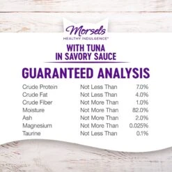 Wellness Healthy Indulgence Morsels With Tuna In Savory Sauce Grain-Free Wet Cat Food Pouches 16 Wellness Healthy Indulgence Morsels With Tuna In Savory Sauce Grain-Free Wet Cat Food Pouches -PurePet Bites Shop 95727 PT6. AC SS1800 V1695839118