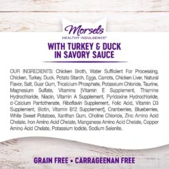 Wellness Healthy Indulgence Morsels With Turkey & Duck In Savory Sauce Grain-Free Wet Cat Food Pouches -PurePet Bites Shop 95729 PT6. AC SS1800 V1621987339