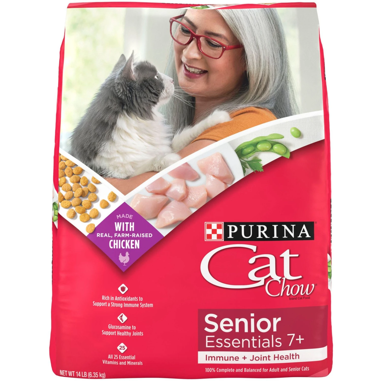 Cat Chow Essentials 7+ Immune + Joint Health Recipe Senior Dry Cat Food 3 Cat Chow Essentials 7+ Immune + Joint Health Recipe Senior Dry Cat Food